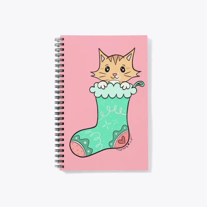 Holiday Leo the Cat Notebook