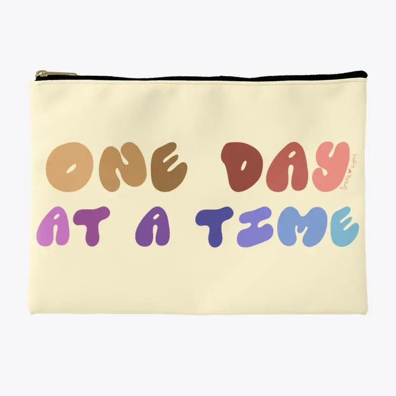 One Day At A Time Pencil Pouch